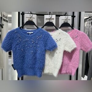 ZARA Faux fur jewel sweater 7901/339